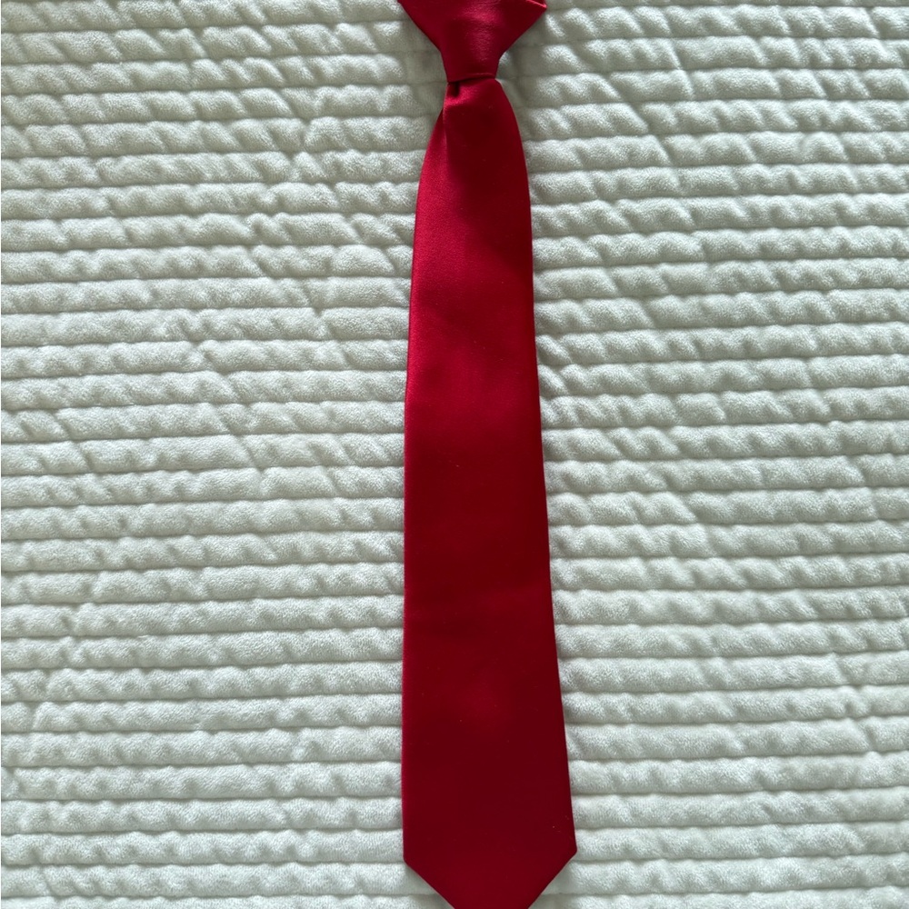 Kids Izod Red Tie